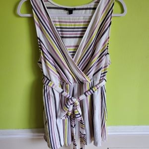 Torrid belted V-neck babydoll top size 2x